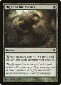 Might of the Masses - Rise of the Eldrazi - Magic: The Gathering card