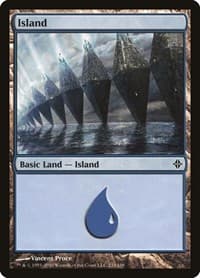 Island (233) - Rise of the Eldrazi - Magic: The Gathering card