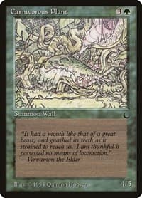 Carnivorous Plant - The Dark - Magic: The Gathering card