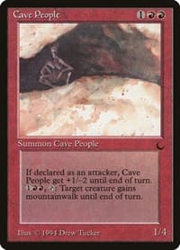 Cave People - The Dark - Magic: The Gathering card