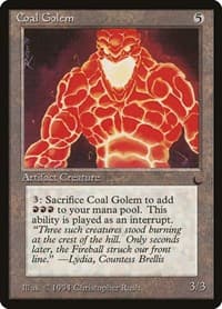 Coal Golem - The Dark - Magic: The Gathering card