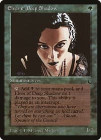 Elves of Deep Shadow - The Dark - Magic: The Gathering card