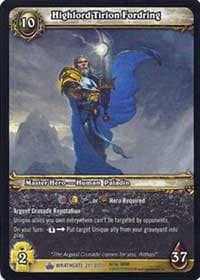 Highlord Tirion Fordring - Wrathgate - WoW card