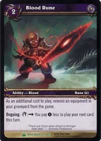 Blood Rune - Wrathgate - WoW card