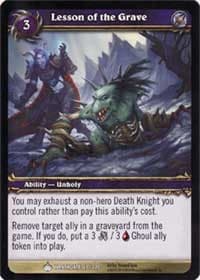 Lesson of the Grave - Wrathgate - WoW card