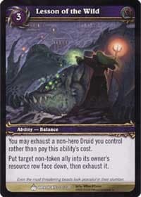 Lesson of the Wild - Wrathgate - WoW card
