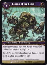 Lesson of the Beast - Wrathgate - WoW card
