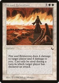 Fire and Brimstone - The Dark - Magic: The Gathering card
