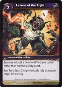 Lesson of the Light - Wrathgate - WoW card