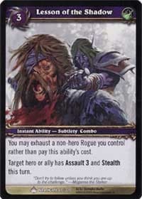 Lesson of the Shadow - Wrathgate - WoW card