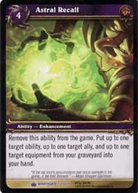 Astral Recall - Wrathgate - WoW card
