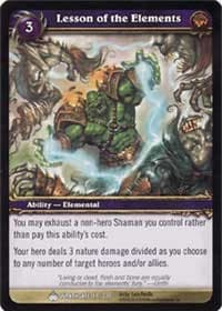 Lesson of the Elements - Wrathgate - WoW card
