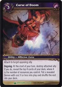 Curse of Doom - Wrathgate - WoW card