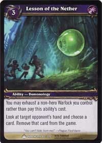 Lesson of the Nether - Wrathgate - WoW card