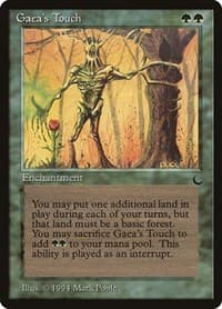 Gaea's Touch - The Dark - Magic: The Gathering card