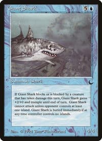 Giant Shark - The Dark - Magic: The Gathering card