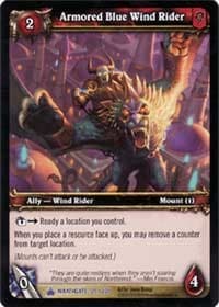 Armored Blue Wind Rider - Wrathgate - WoW card