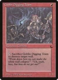 Goblin Digging Team - The Dark - Magic: The Gathering card