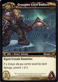 Crusader Lord Dalfors - Wrathgate - WoW card