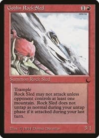 Goblin Rock Sled - The Dark - Magic: The Gathering card