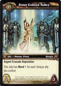Sister Colleen Tulley - Wrathgate - WoW card
