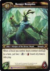 Keeper Remulos - Wrathgate - WoW card