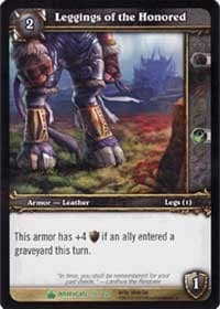 Leggings of the Honored - Wrathgate - WoW card
