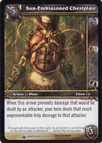 Sun-Emblazoned Chestplate - Wrathgate - WoW card