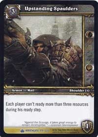 Upstanding Spaulders - Wrathgate - WoW card