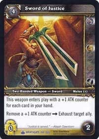 Sword of Justice - Wrathgate - WoW card