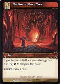 No One to Save You - Wrathgate - WoW card
