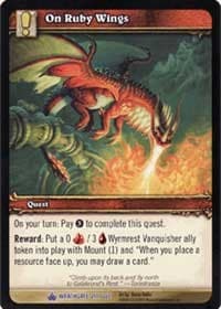 On Ruby Wings - Wrathgate - WoW card