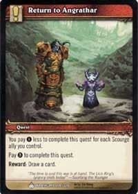 Return to Angrathar - Wrathgate - WoW card