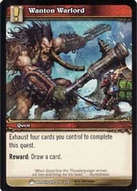 Wanton Warlord - Wrathgate - WoW card