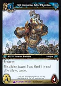 High Commander Halford Wyrmbane - Wrathgate - WoW card
