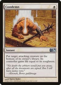 Condemn - Magic 2011 (M11) - Magic: The Gathering card