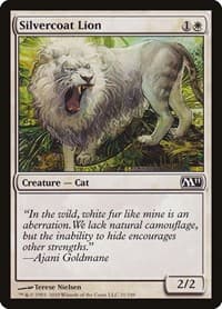 Silvercoat Lion - Magic 2011 (M11) - Magic: The Gathering card
