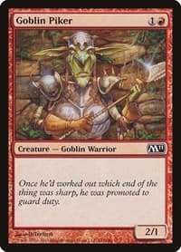 Goblin Piker - Magic 2011 (M11) - Magic: The Gathering card