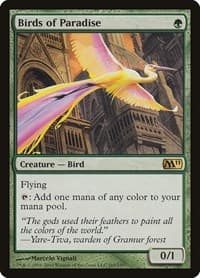 Birds of Paradise - Magic 2011 (M11) - Magic: The Gathering card