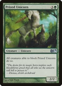 Prized Unicorn - Magic 2011 (M11) - Magic: The Gathering card