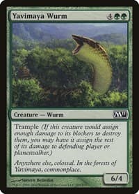 Yavimaya Wurm - Magic 2011 (M11) - Magic: The Gathering card