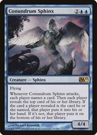 Conundrum Sphinx - Magic 2011 (M11) - Magic: The Gathering card