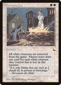 Martyr's Cry - The Dark - Magic: The Gathering card