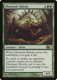 Obstinate Baloth - Magic 2011 (M11) - Magic: The Gathering card