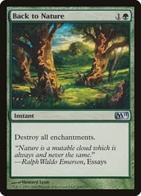 Back to Nature - Magic 2011 (M11) - Magic: The Gathering card