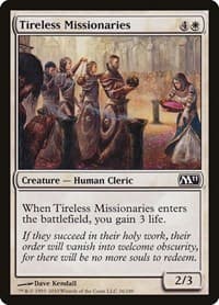 Tireless Missionaries - Magic 2011 (M11) - Magic: The Gathering card