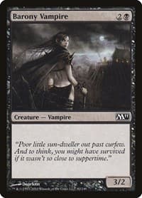 Barony Vampire - Magic 2011 (M11) - Magic: The Gathering card