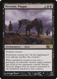 Necrotic Plague - Magic 2011 (M11) - Magic: The Gathering card