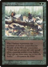 People of the Woods - The Dark - Magic: The Gathering card