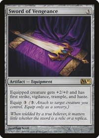Sword of Vengeance - Magic 2011 (M11) - Magic: The Gathering card